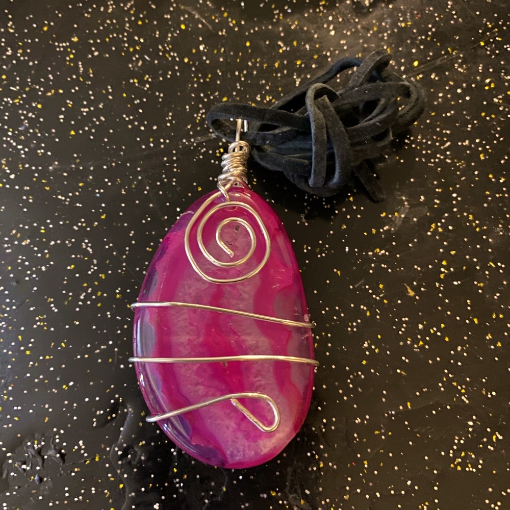 Handmade wire wrapped gemstones